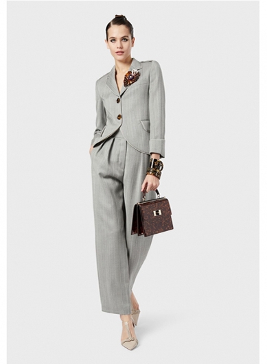 Grey high-end womens suit