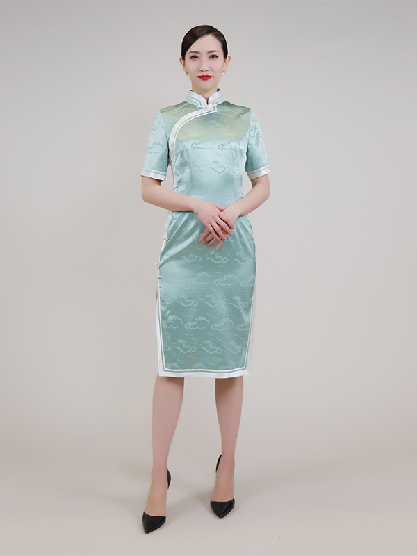 Mint green cheongsam