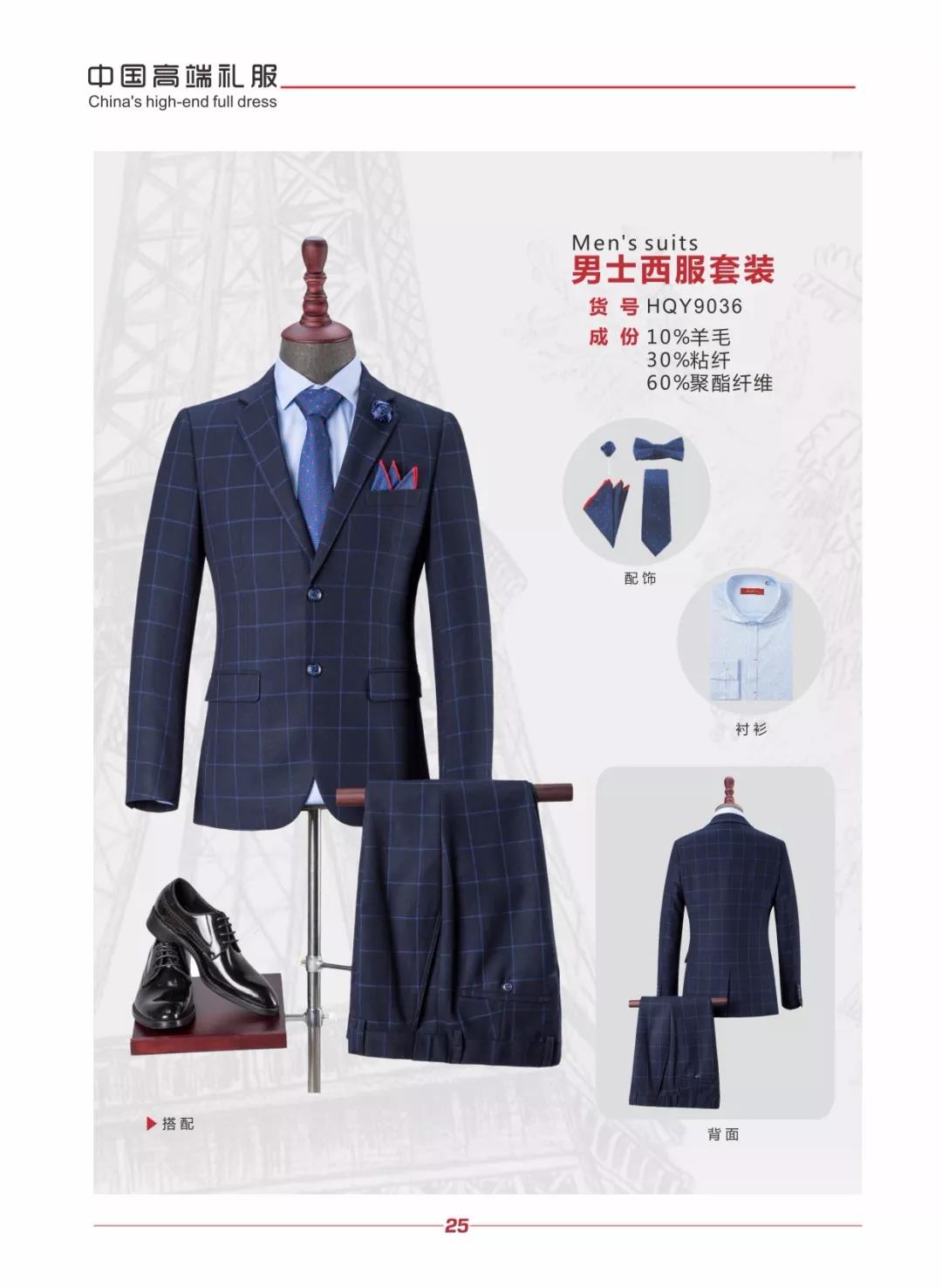 Mens blue plaid suit