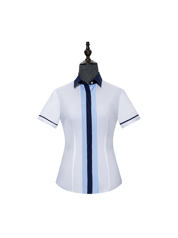 Womens shirt with white trim