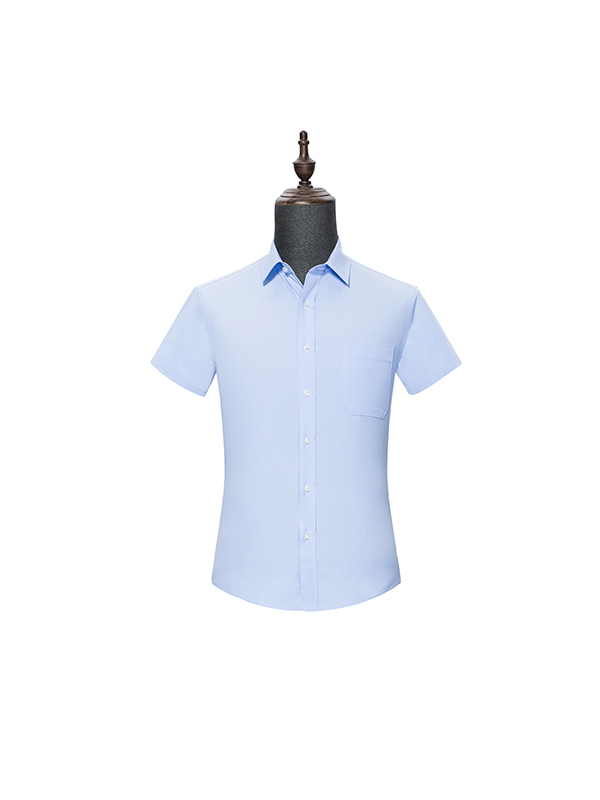 Blue mens Short Sleeve Shirt