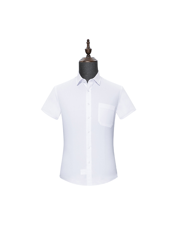 White mens Short Sleeve Shirt