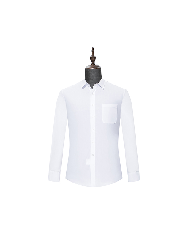 White mens long sleeve shirt