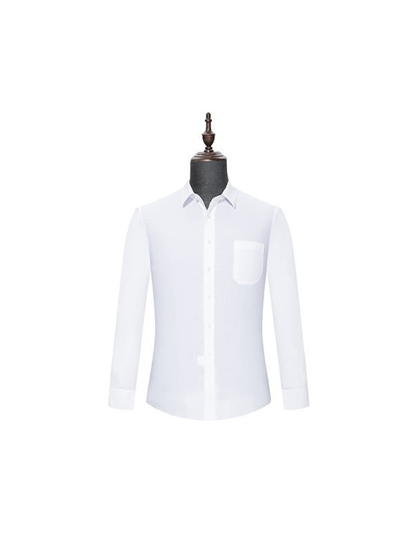 White mens long sleeve shirt