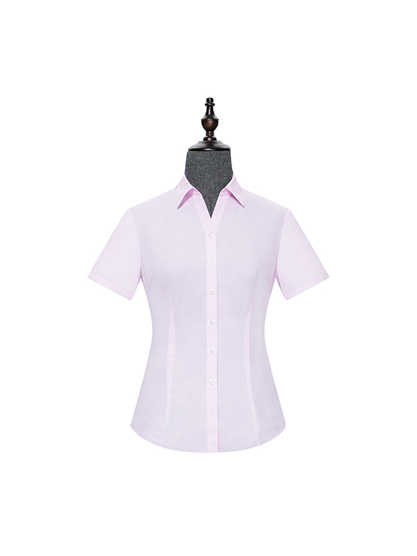 Pink V-neck womens shirt