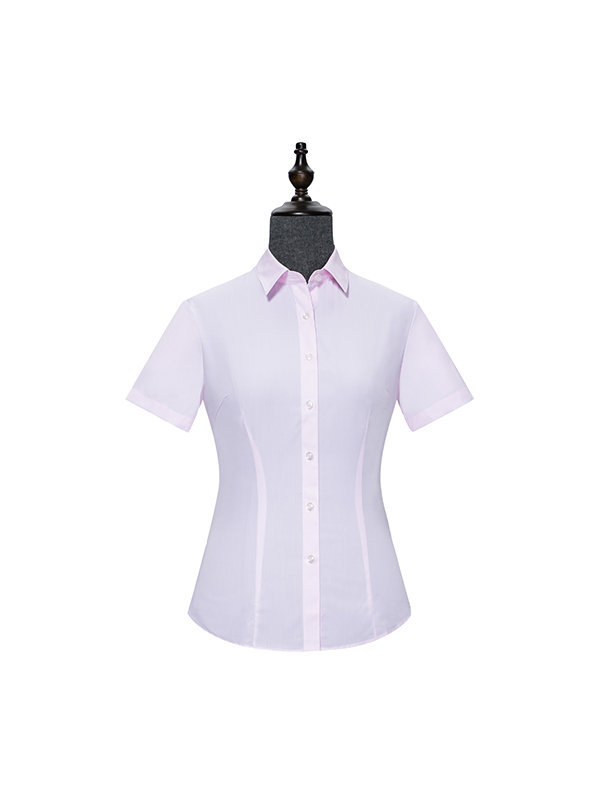 Pink womens Short Sleeve Shirt