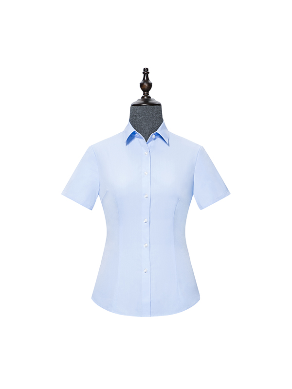 Light blue womens Short Sleeve Shirt