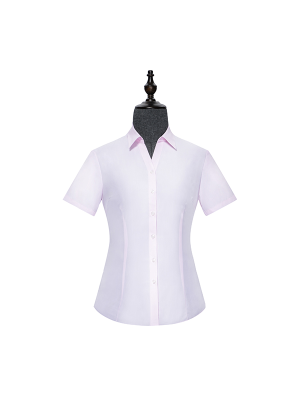 Pink V-neck womens shirt