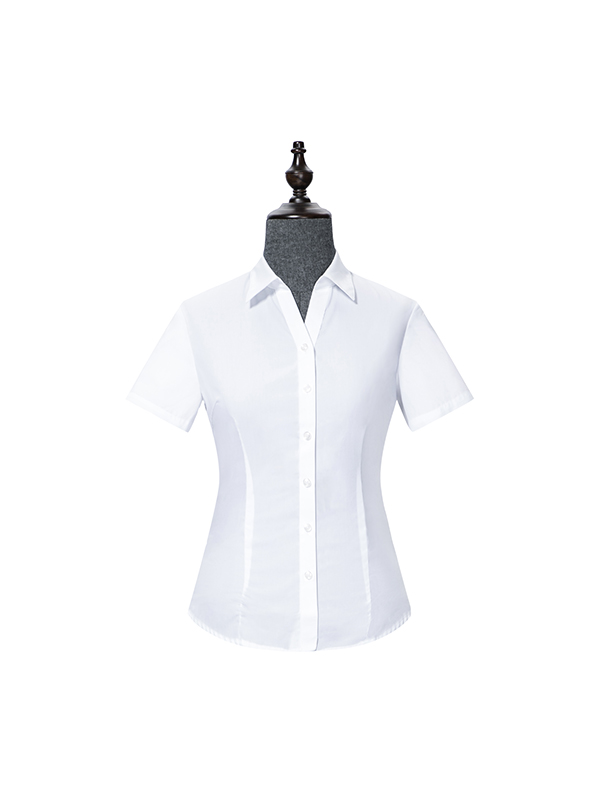 White V-Neck womens shirt