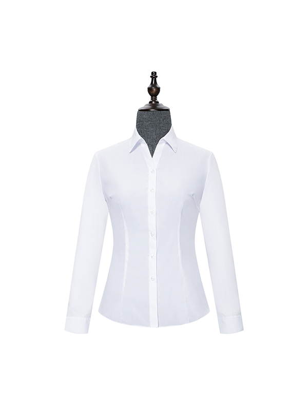 White V-Neck shirt for women