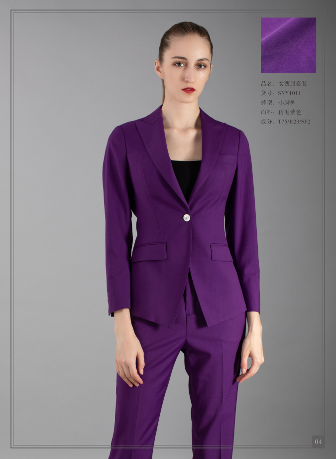 Purple womens suit