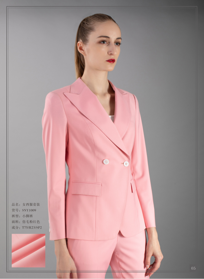 Pink womens suit