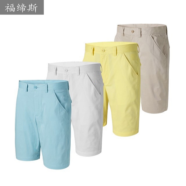 广州2016新款夏季男士高尔夫短裤弹力棉休闲裤