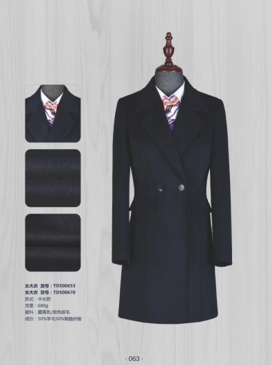 50 wool navy blue coat