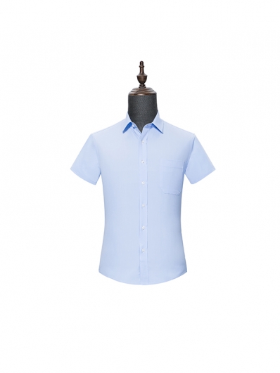 Blue mens Short Sleeve Shirt
