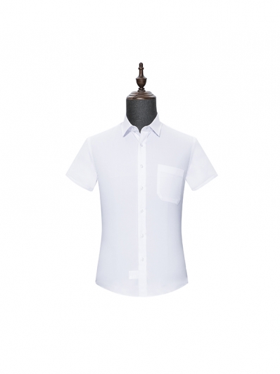 White mens Short Sleeve Shirt