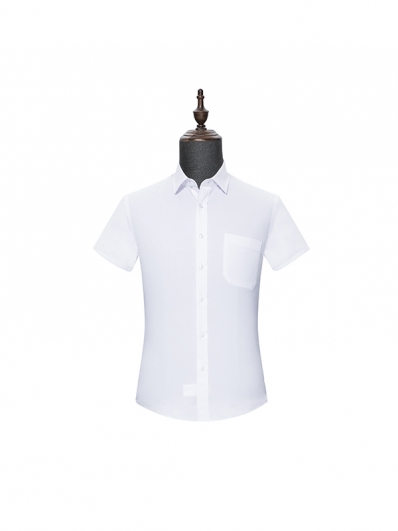 White mens Short Sleeve Shirt