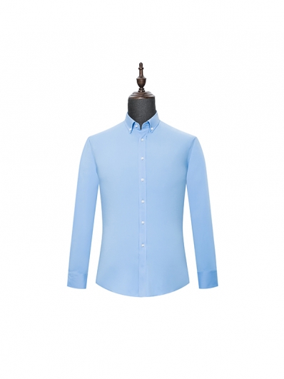 Blue mens long sleeve shirt