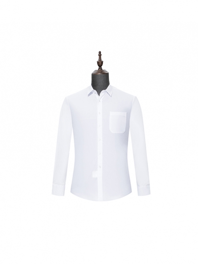 White mens long sleeve shirt