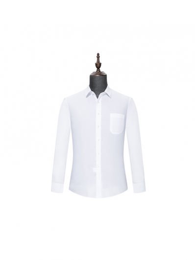 White mens long sleeve shirt