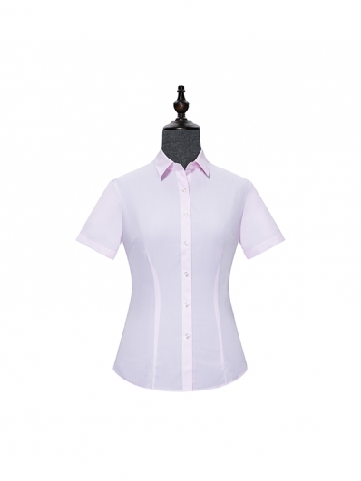 Pink womens Short Sleeve Shirt