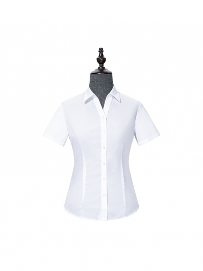 White V-Neck womens shirt