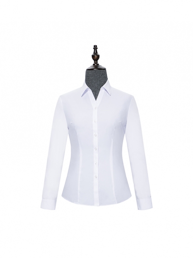 White V-Neck womens shirt