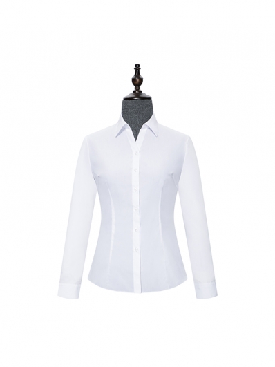 White V-Neck shirt for women