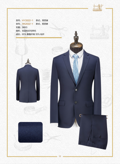 Royal blue suit for men
